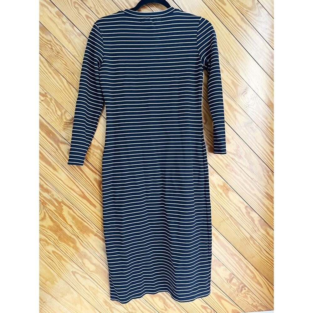 Sonnet James Play Stripe Midi Dress Navy White - Picture 4 of 7